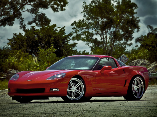 Обои картинки фото автомобили, corvette