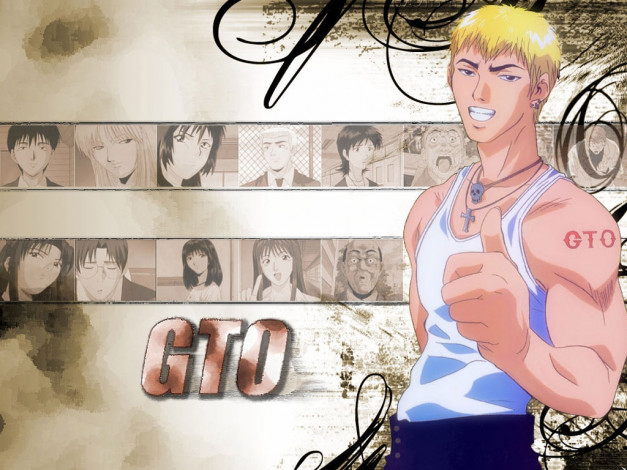 Обои картинки фото аниме, gto