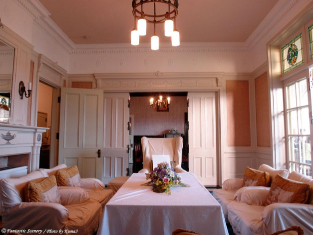 Обои картинки фото интерьер, столовая