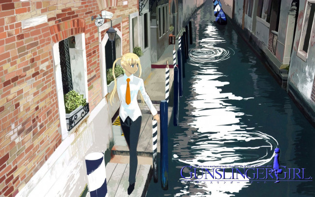 Обои картинки фото аниме, gun, slinger, girl