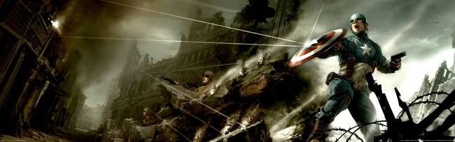 Обои картинки фото captain, america, the, first, avenger, artwork, видео, игры