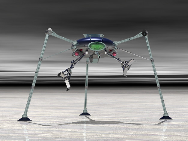 Обои картинки фото 3д, графика, modeling, моделирование, робот