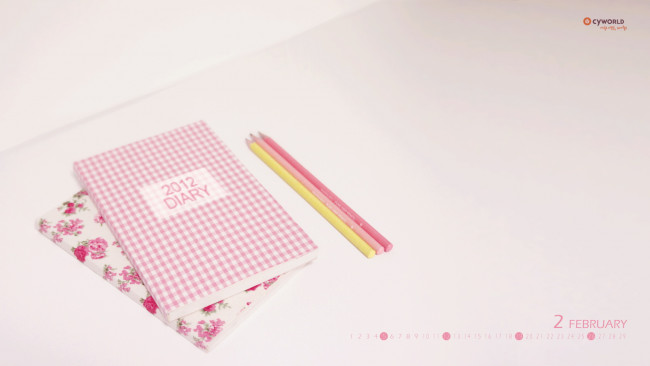 Обои картинки фото календари, другое, тетради, карандаши