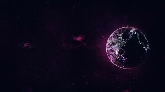 Обои картинки фото космос, арт, безконечность, вселенная, планета