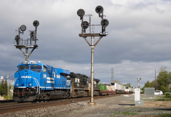 Картинка техника поезда локомотив рельсы состав