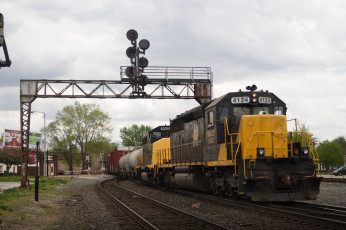 Картинка техника поезда состав локомотив рельсы