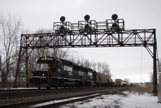 Обои картинки фото техника, поезда, локомотив, рельсы, состав