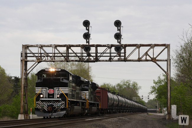 Обои картинки фото техника, поезда, локомотив, рельсы, состав