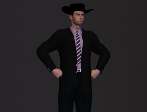 Картинка 3д+графика люди+ people галстук взгляд фон мужчина