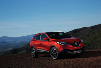 Картинка автомобили renault красный 2015г kadjar