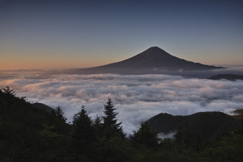 Картинка природа горы облака небо гора takaten