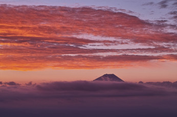 Картинка природа облака гора закат takaten небо