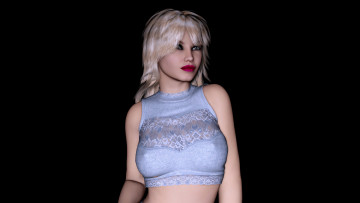 Картинка 3д+графика люди+ people блондинка фон взгляд девушка