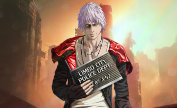 Картинка видео+игры devil+may+cry дьявол может плакать парень демон limbo city devil may cry dmc dante capcom