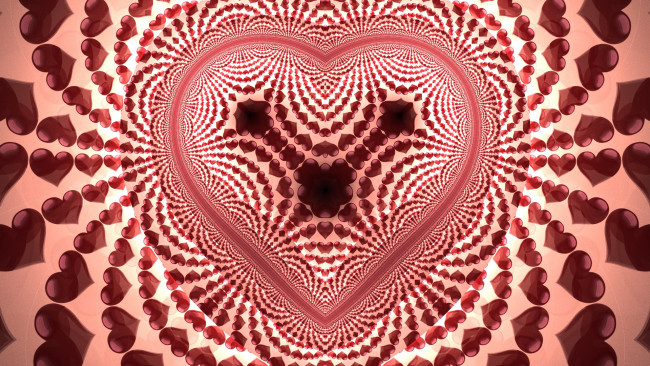 Обои картинки фото 3д графика, абстракция , abstract, фон, сердечки