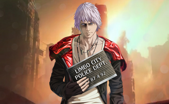 Обои картинки фото видео игры, devil may cry, дьявол, может, плакать, парень, демон, limbo, city, devil, may, cry, dmc, dante, capcom