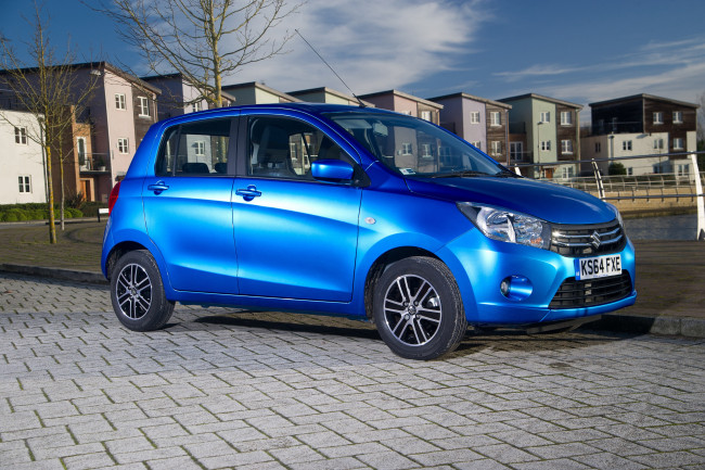 Обои картинки фото автомобили, suzuki, синий, 2015г, uk-spec, celerio