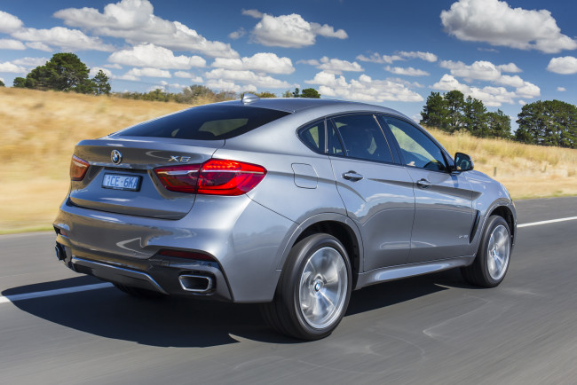 Обои картинки фото автомобили, bmw, 2015г, f16, серый, au-spec, package, x6, sport, xdrive50i, m