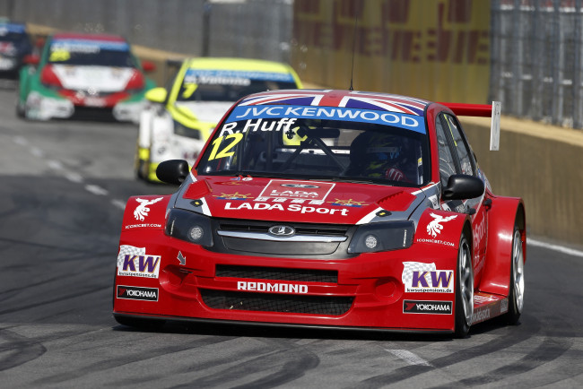 Обои картинки фото спорт, автоспорт, скорость, трек, wtcc, 2014г, 2190, tc1, granta, lada