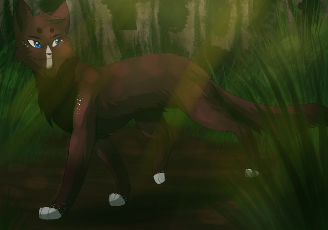 Обои картинки фото рисованное, животные,  лисы, лиса, лес