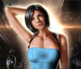 Картинка векторная+графика девушки+ girls взгляд девушка фон