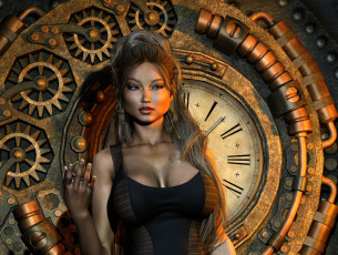 Картинка 3д+графика люди+ people фон взгляд девушка