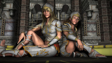 Картинка 3д+графика фантазия+ fantasy фон взгляд девушки