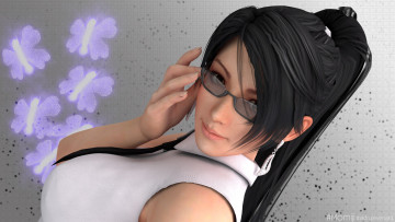 Картинка 3д+графика люди+ people взгляд девушка фон