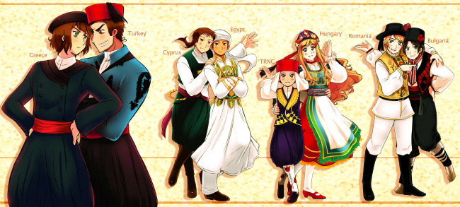 Обои картинки фото аниме, hetalia,  axis powers, парни, фон, арт, парочки