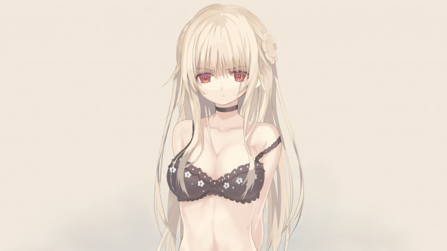 Обои картинки фото аниме, unknown,  другое, девушка, взгляд, фон