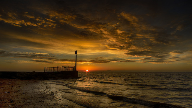 Обои картинки фото природа, восходы, закаты, рассвет