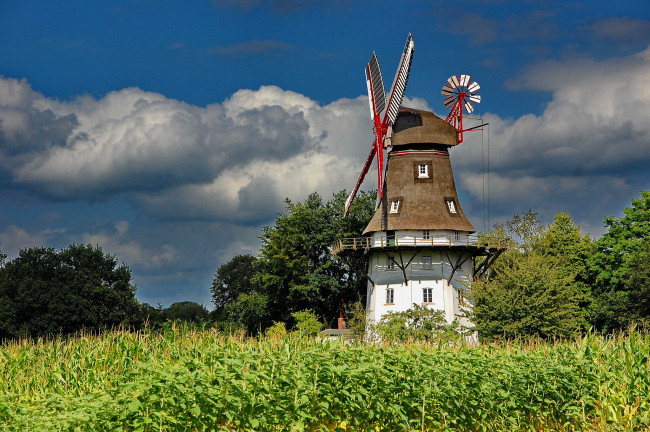 Обои картинки фото разное, мельницы, ветряк