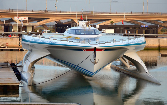 Обои картинки фото корабли, катамараны и тримараны, море, судно, вода, concept, катамаран, Яхта