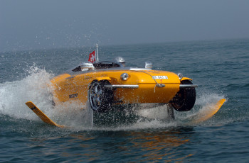 обоя rinspeed splash concept 2004, автомобили, rinspeed, жёлтый, 2004, concept, splash