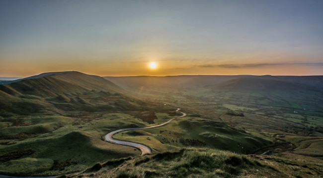 Обои картинки фото природа, восходы, закаты, простор