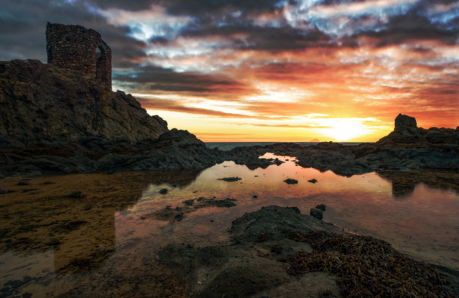 Обои картинки фото природа, восходы, закаты, простор