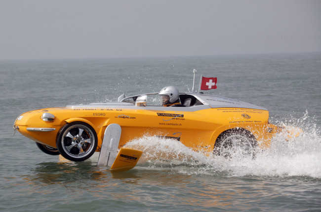 Обои картинки фото rinspeed splash concept 2004, автомобили, rinspeed, 2004, splash, concept, жёлтый