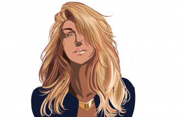 Картинка рисованное люди девушка фон взгляд