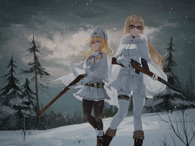 Обои картинки фото аниме, girls frontline, girls, frontline