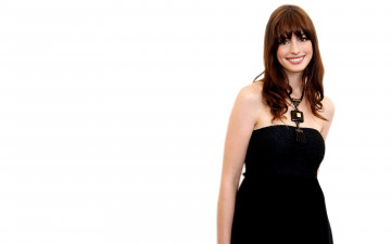 Картинка девушки anne+hathaway актриса шатенка ожерелье платье