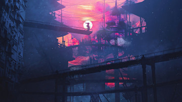 Картинка фэнтези иные+миры +иные+времена город