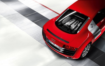 Картинка автомобили фрагменты+автомобиля ауди красная