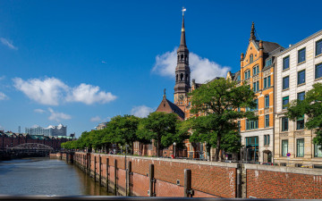 Картинка zollkanal города гамбург+ германия