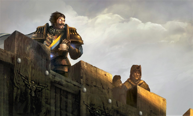 Обои картинки фото видео игры, age of wonders iii, люди, стена, чашка