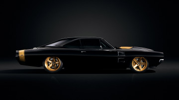 обоя автомобили, dodge, 1969, front, black, charger, sema, ringbrothers, 2023