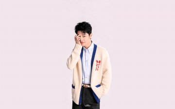 Картинка мужчины xiao+zhan актер кардиган