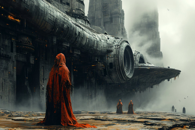 Обои картинки фото фэнтези, космические корабли,  звездолеты,  станции, нейросети, графика, нейроарт, ai, art, нейронные, сети, рисунки, нейро, искусство, нейрографика, graphics, neuroart, neural, networks, drawings, neuro, neurography