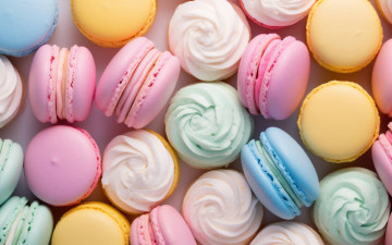 Картинка 3д+графика еда- food макаруны