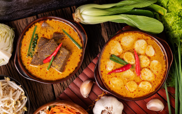 обоя еда, первые блюда, чеснок, суп, острый, перец