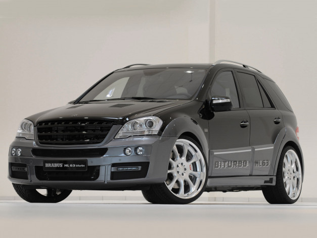 Обои картинки фото ml63, biturbo, widestar, автомобили, brabus
